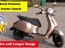 Bajaj Chetak Premium features