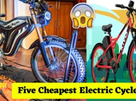 Five cheapest electric bicycles